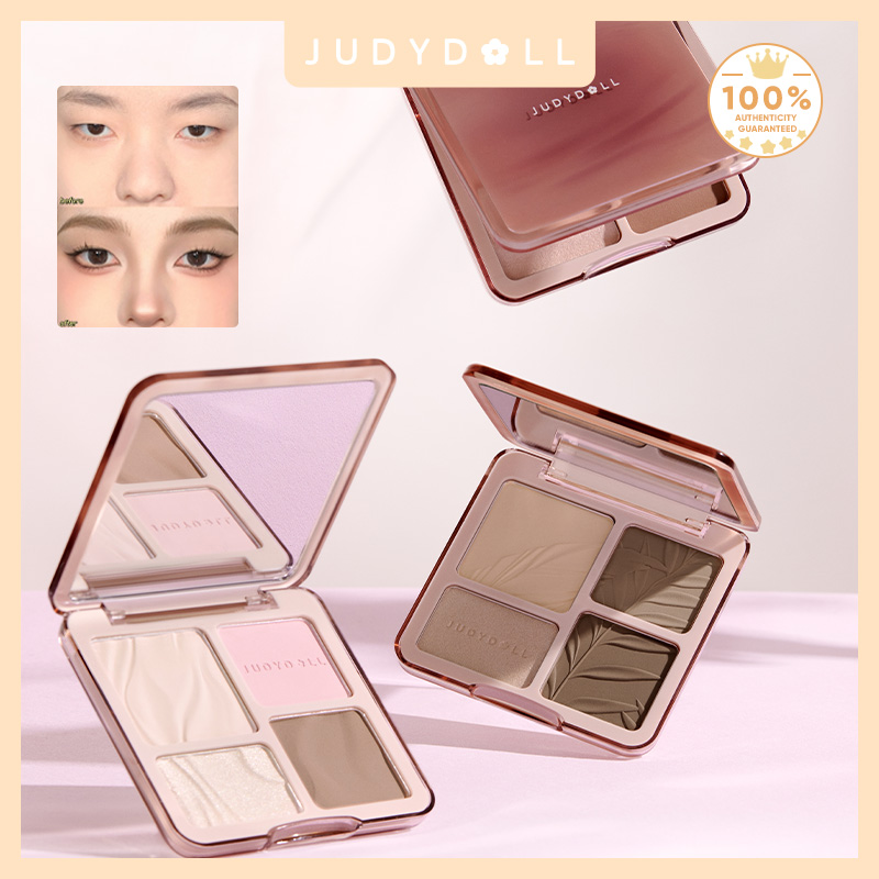 Highlighter Bronzer Palette - Judydoll Palette surligneur et contour, mat