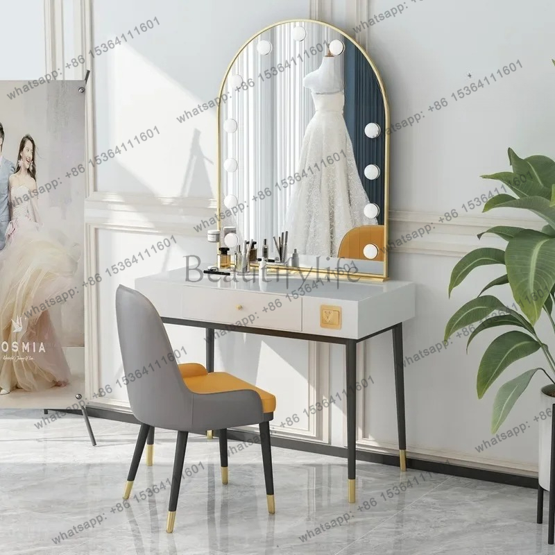 Beauty Makeup Studio - Table de maquillage miroir à lampe