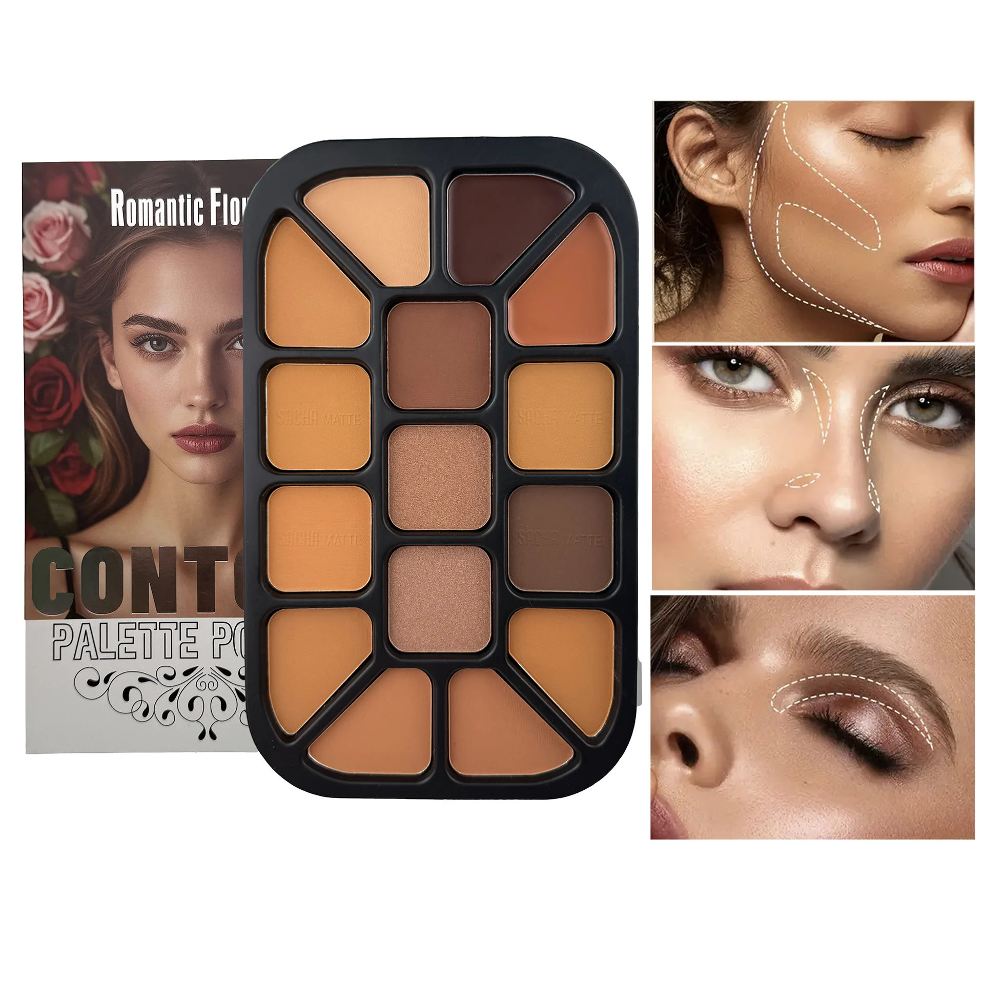 Highlighter Bronzer Palette - Palette de poudre de Contour du