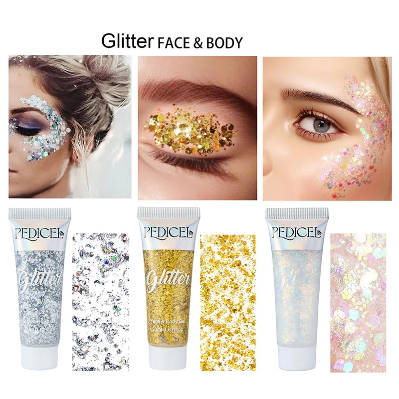Body Shimmer Lotion - Gel crème pailleté pour le visage,