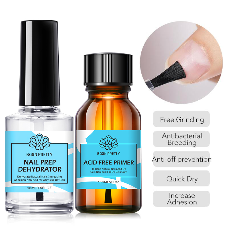 Nail Dehydrator Primer - BORN PRETTY 2 pièces 15ml Primer