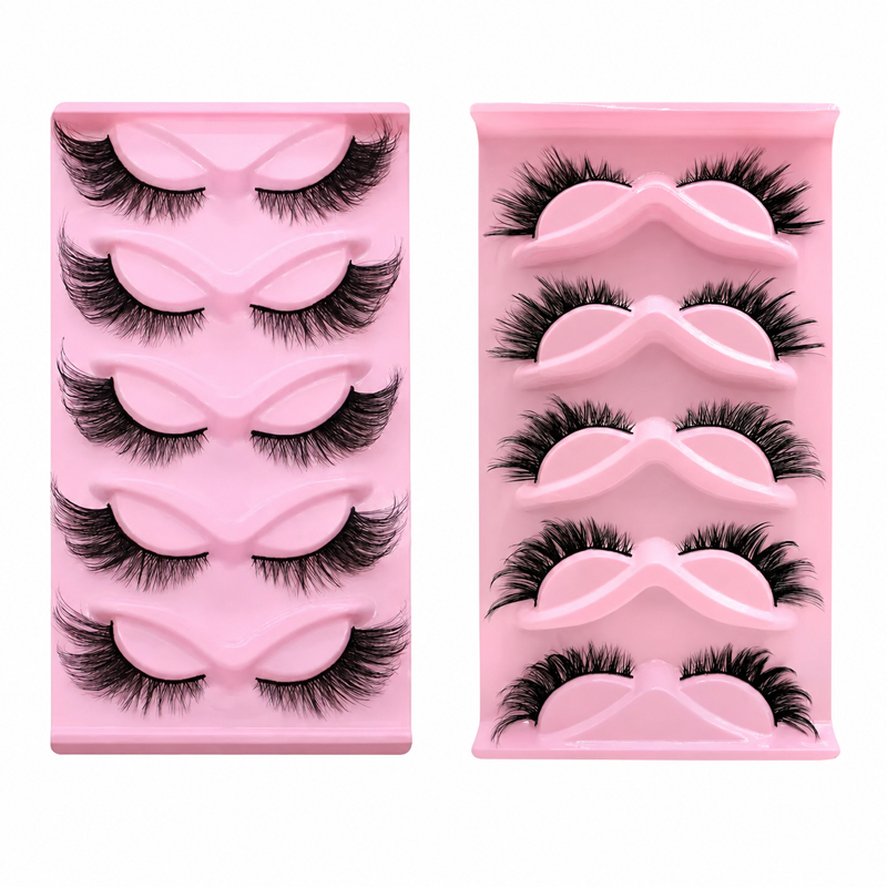 Beauty Makeup Look - 5 paires, 2 styles, faux cils