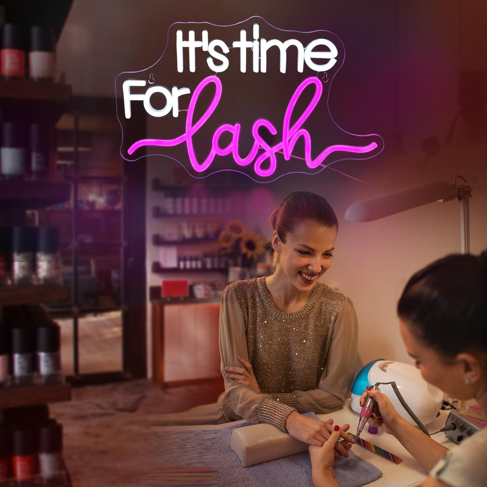 Panneau néon LED « It's Time F - Beauty Makeup Bar avis et prix