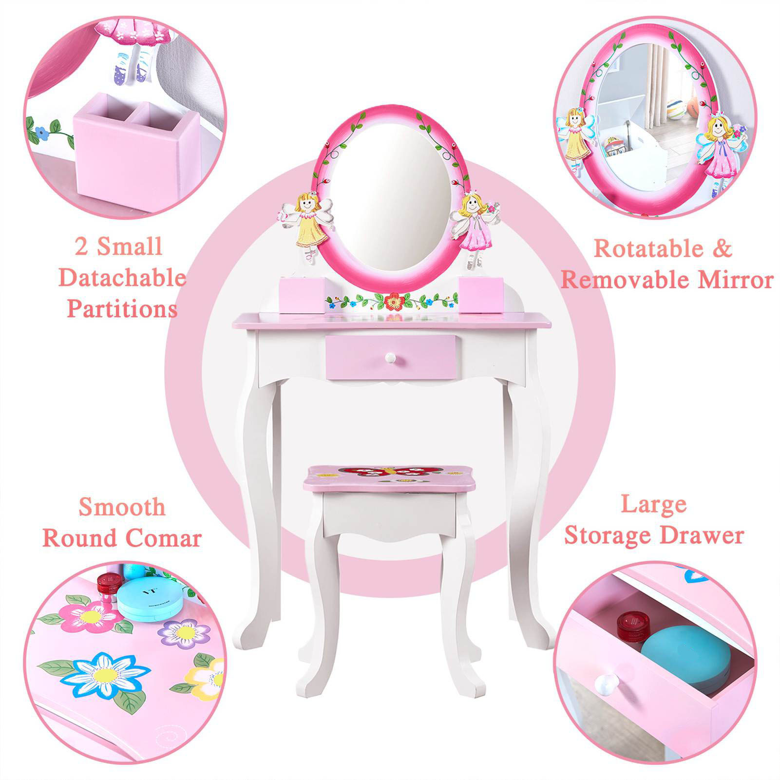 Ensemble de coiffeuse pour enf - Beauty Flower Makeup avis et prix