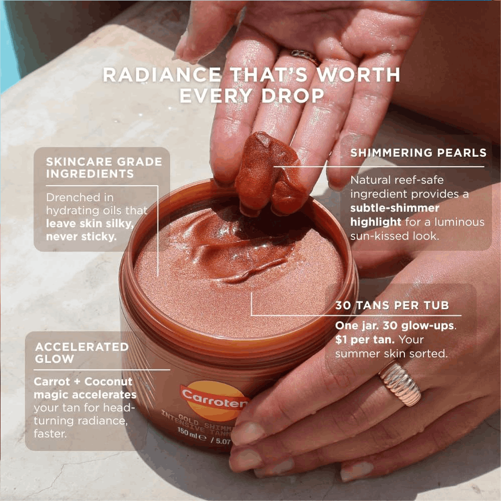 Gel bronzant chatoyant à la ca - Body Shimmer Lotion avis et prix
