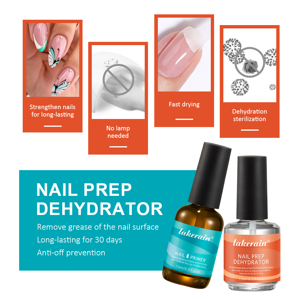 2 pièces 15ml déshydrateur de  - Nail Dehydrator Primer avis et prix