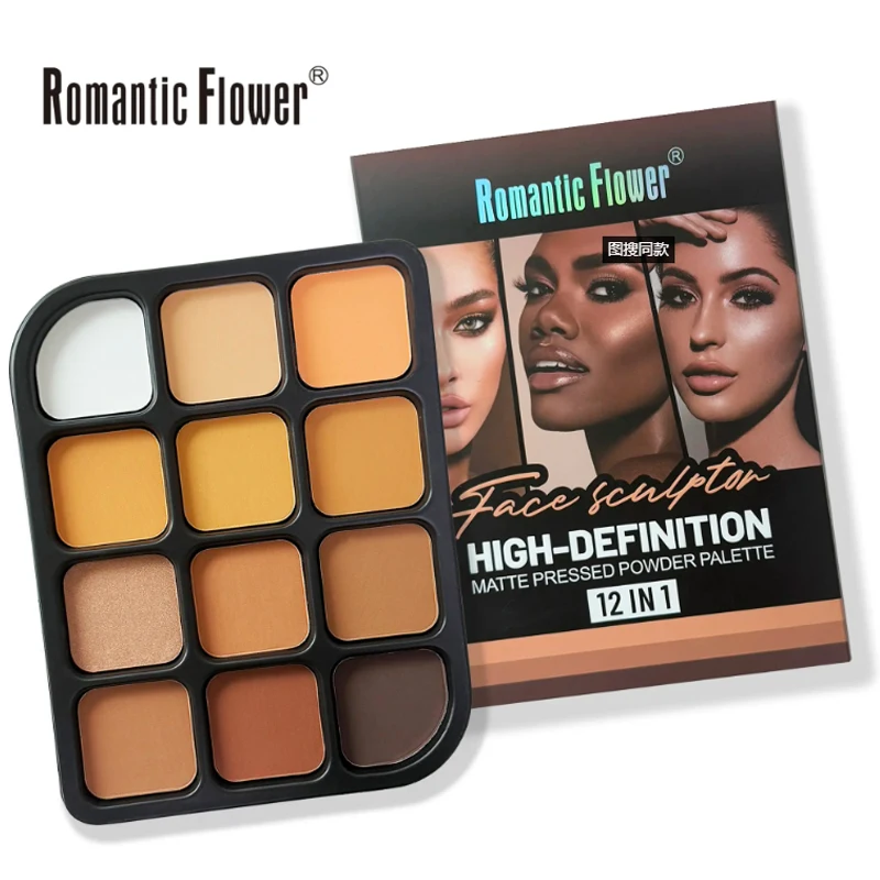 Palette de contour mat 12 coul - Highlighter Bronzer Palette avis et prix