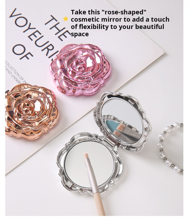 Mini miroir Portable rétro fle - Beauty Flower Makeup avis et prix