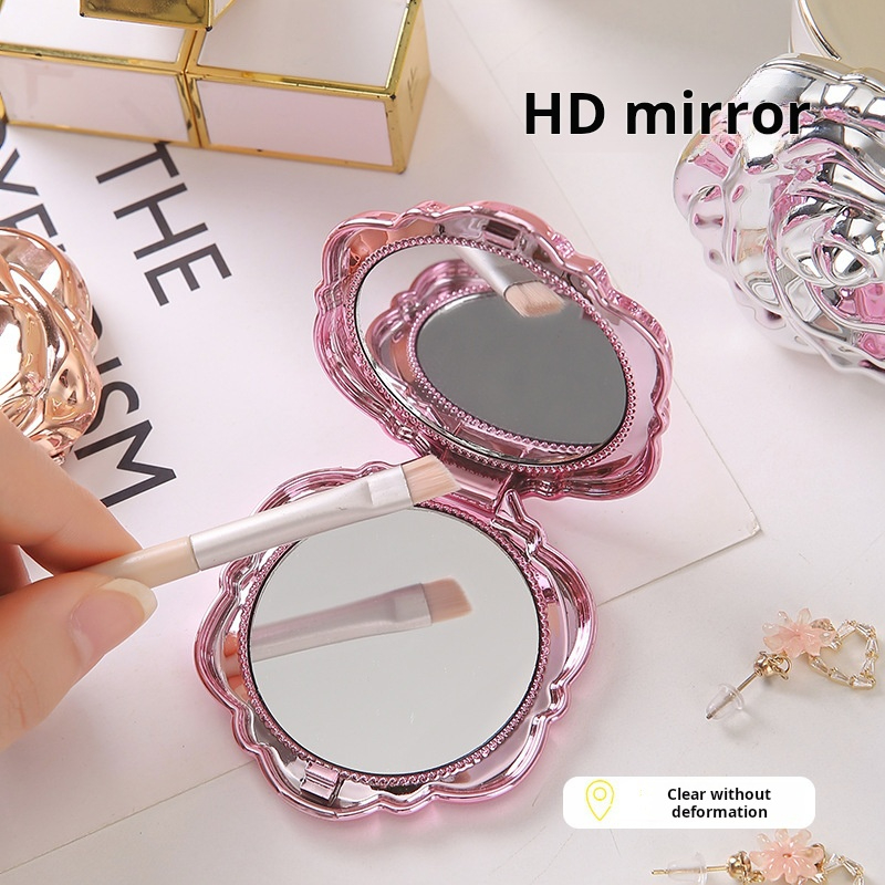 Mini miroir Portable rétro fle - Beauty Flower Makeup avis et prix