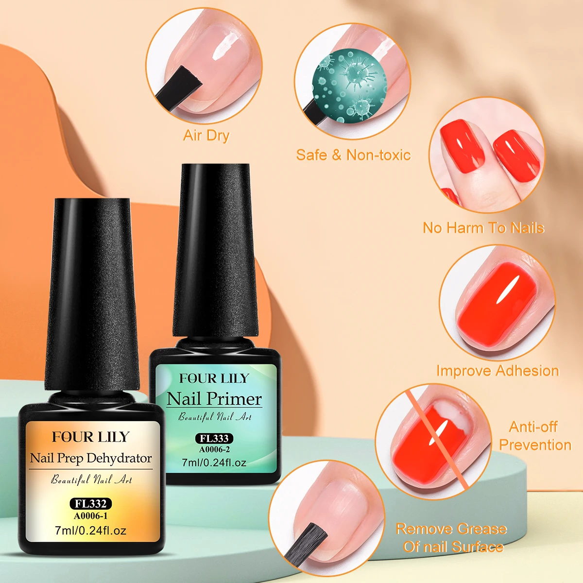 Ensemble complet de soins des  - Nail Dehydrator Primer avis et prix