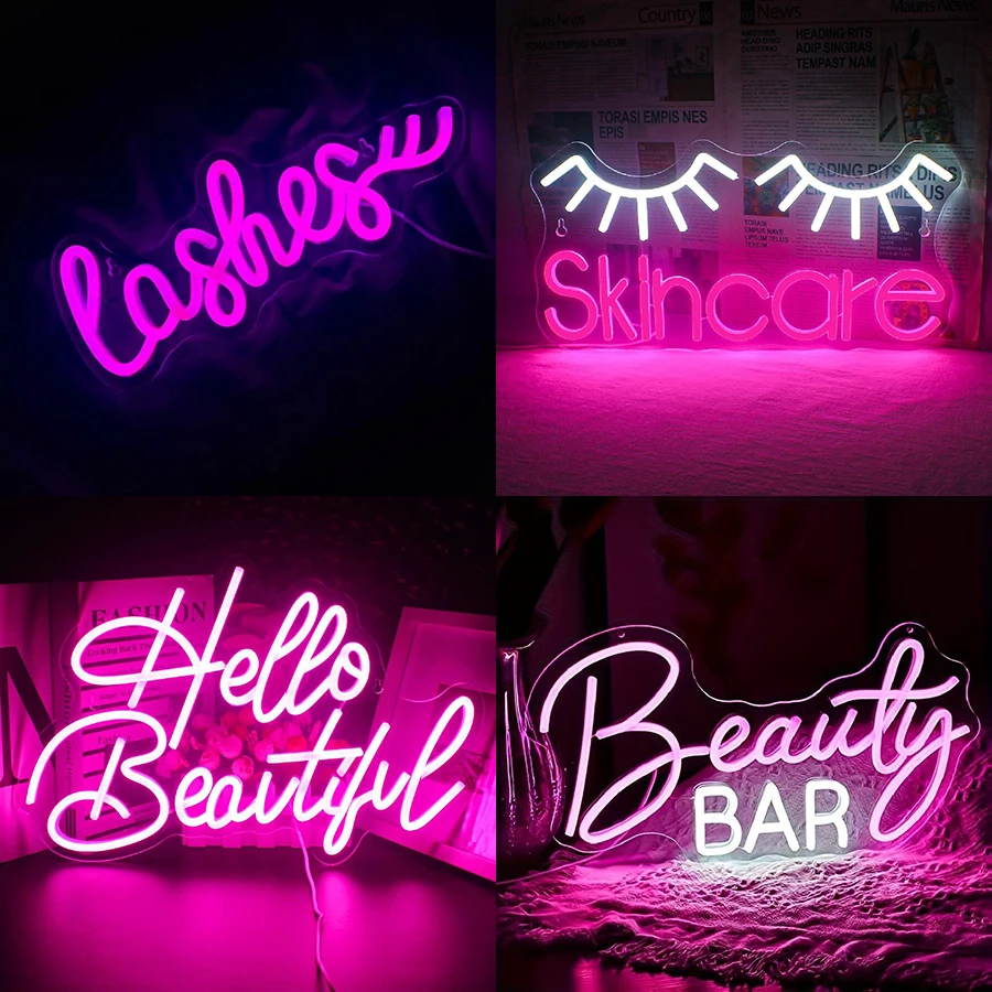 Enseigne au néon LED USB 62, c - Beauty Makeup Bar avis et prix