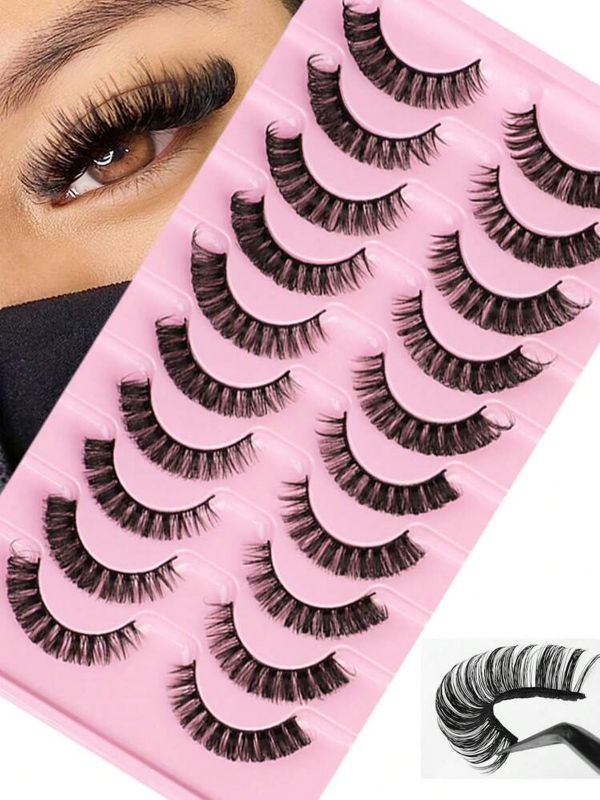 Kit de faux cils rayés russes, - Beauty Makeup Bar avis et prix