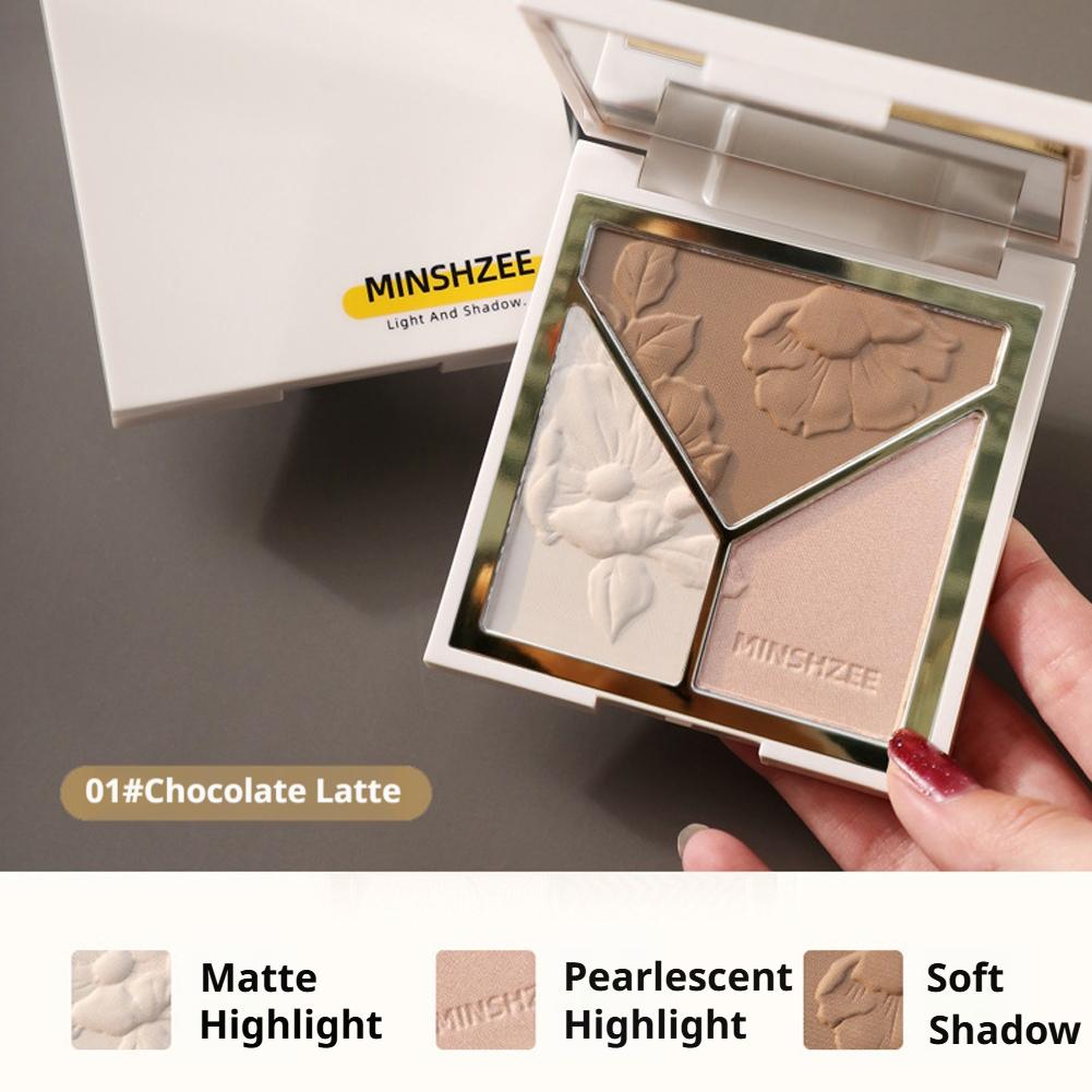 Palette de maquillage 3 couleu - Highlighter Bronzer Palette avis et prix