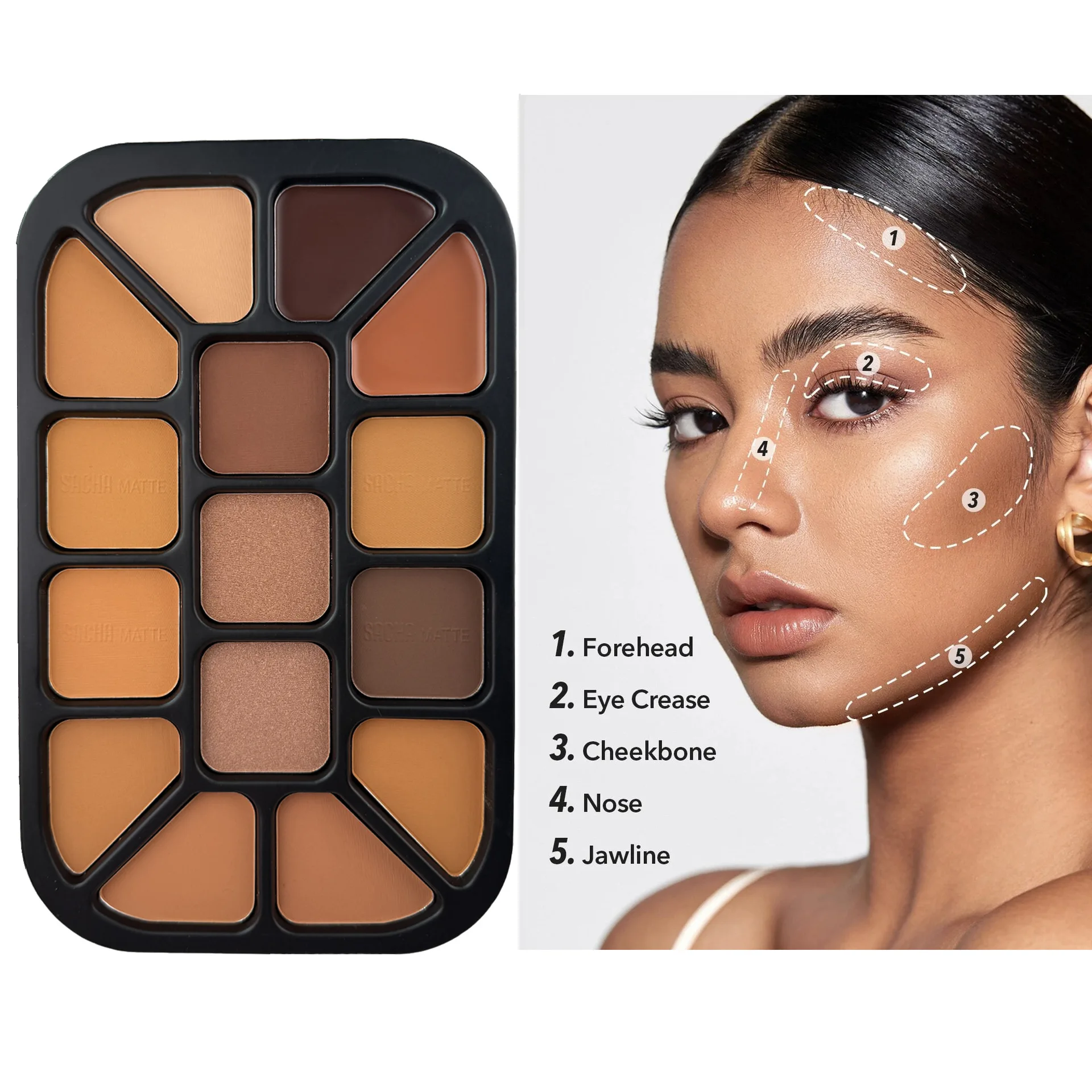 Palette de poudre de Contour d - Highlighter Bronzer Palette avis et prix
