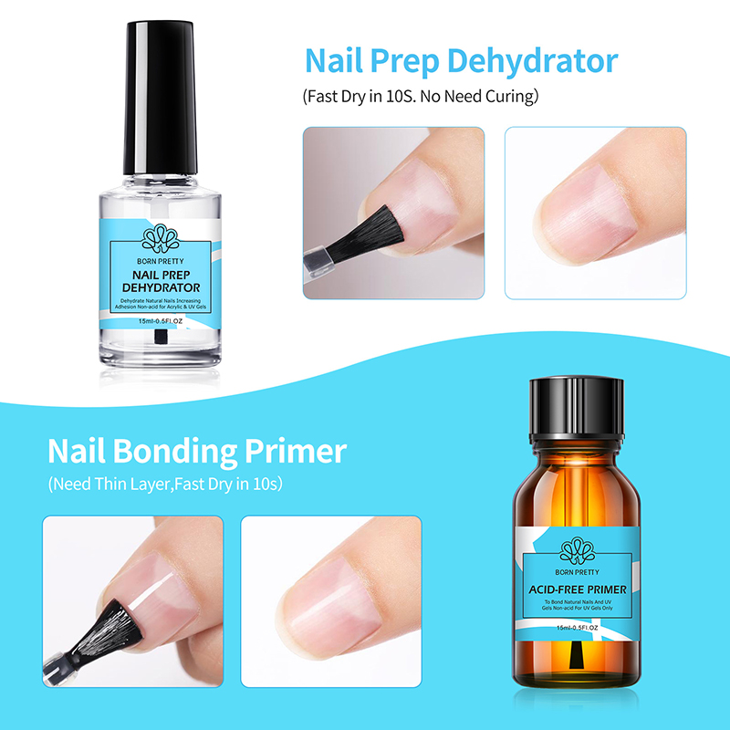 BORN PRETTY 2 pièces 15ml Prim - Nail Dehydrator Primer avis et prix