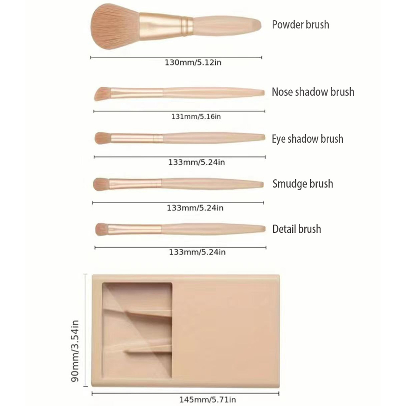 Kit de pinceaux cosmétiques av - Beauty Flower Makeup avis et prix