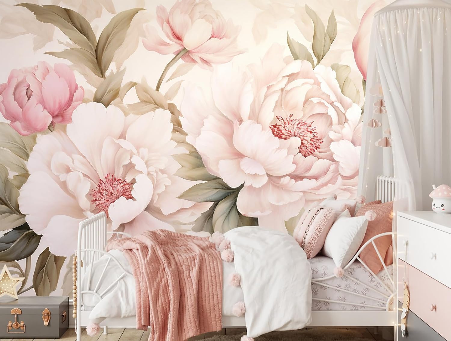 Papier peint mural élégant à m - Beauty Flower Makeup avis et prix