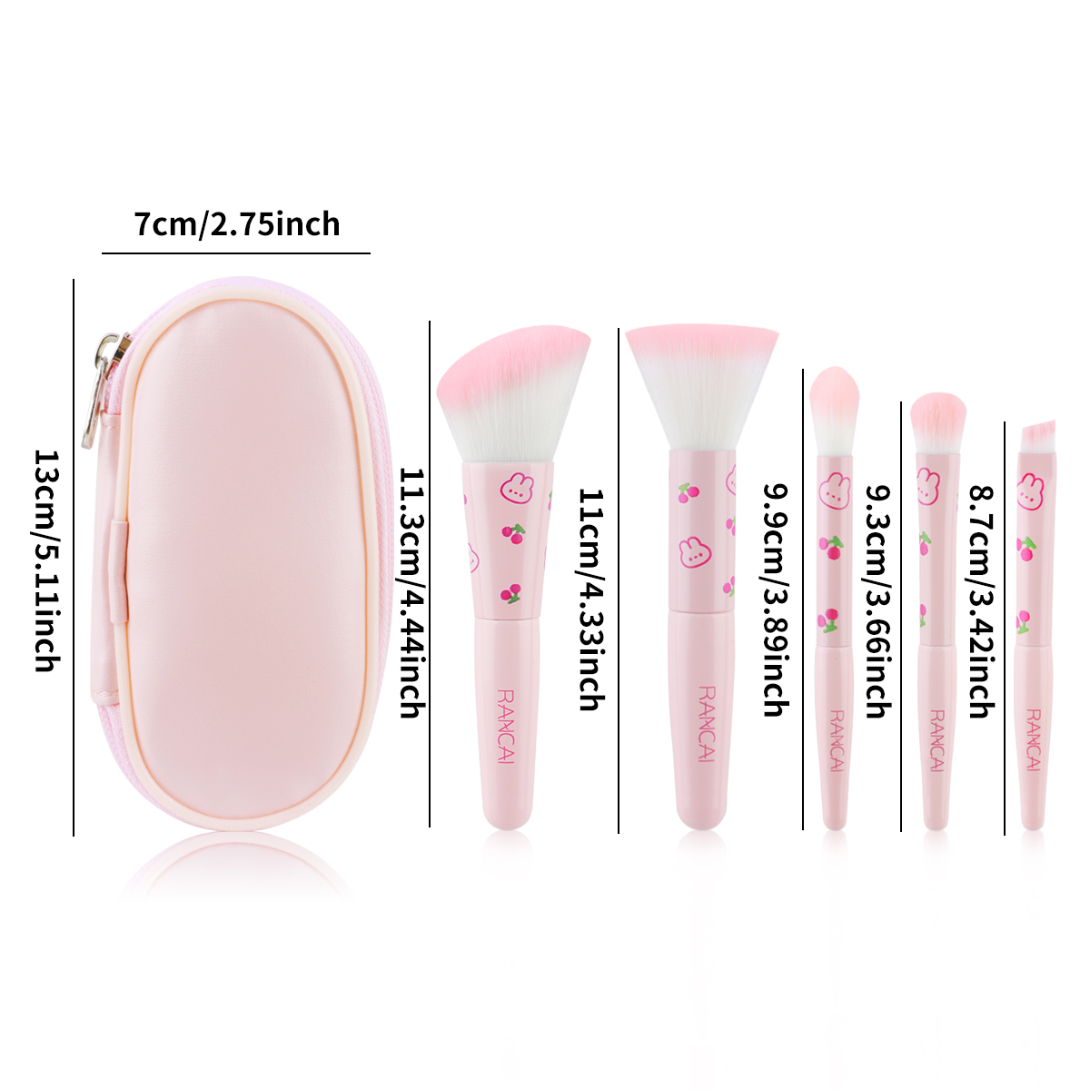 Ensemble de 5 pinceaux de maqu - Beauty Full Makeup avis et prix