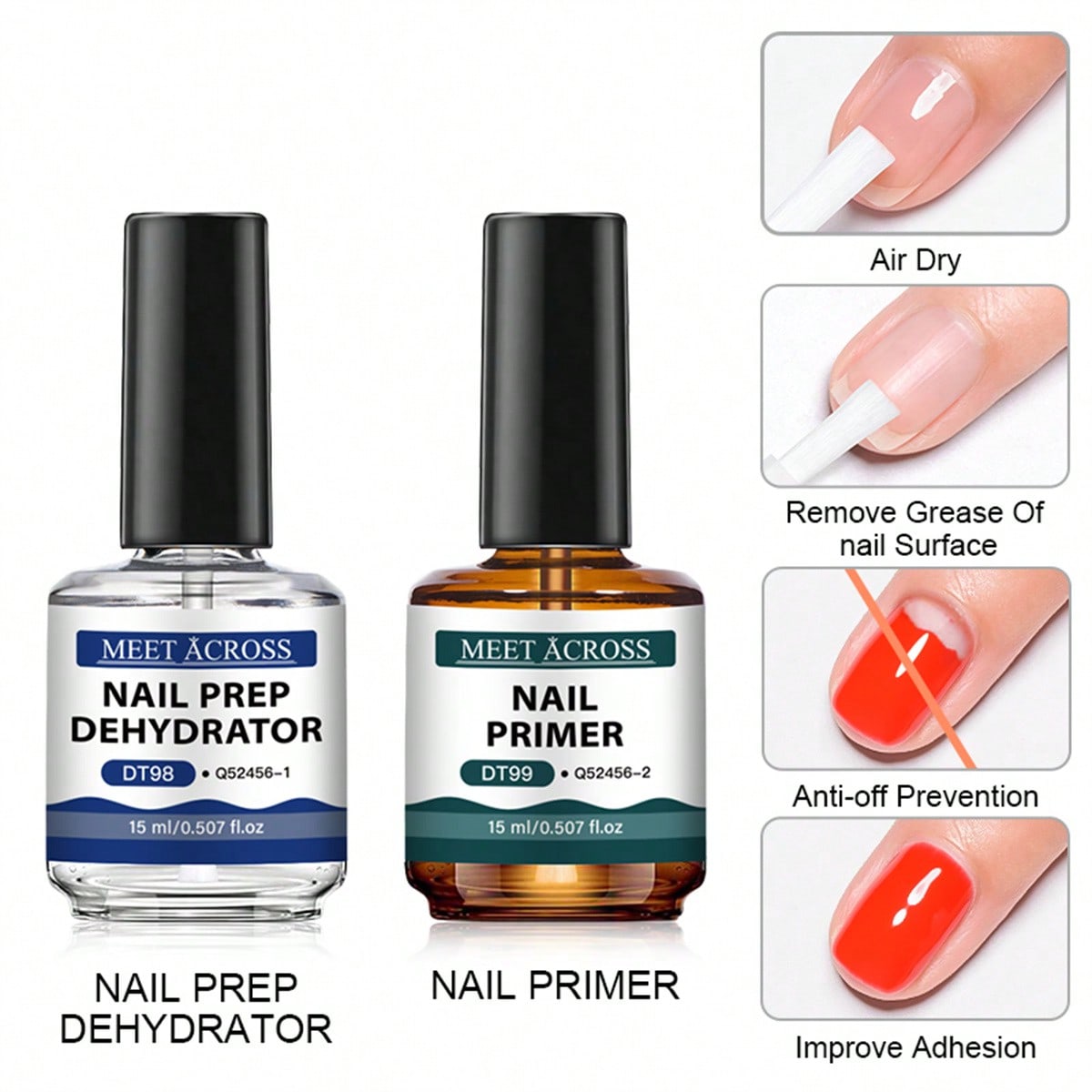 2 pièces de 15 ml – Base et dé - Nail Dehydrator Primer avis et prix