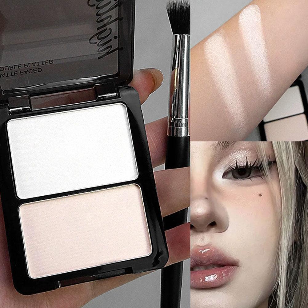 Palette de poudre bicolore pou - Highlighter Bronzer Palette avis et prix